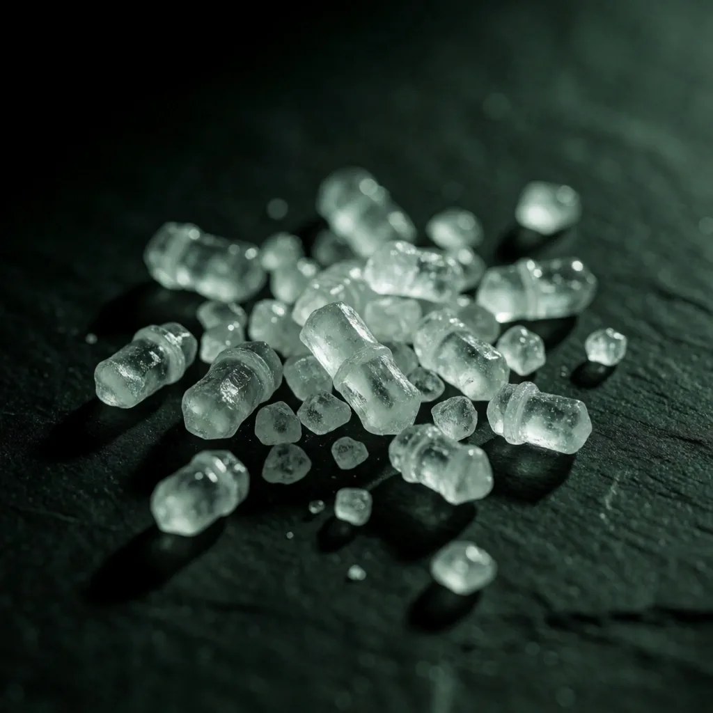 Amino acid crystalline powder macro