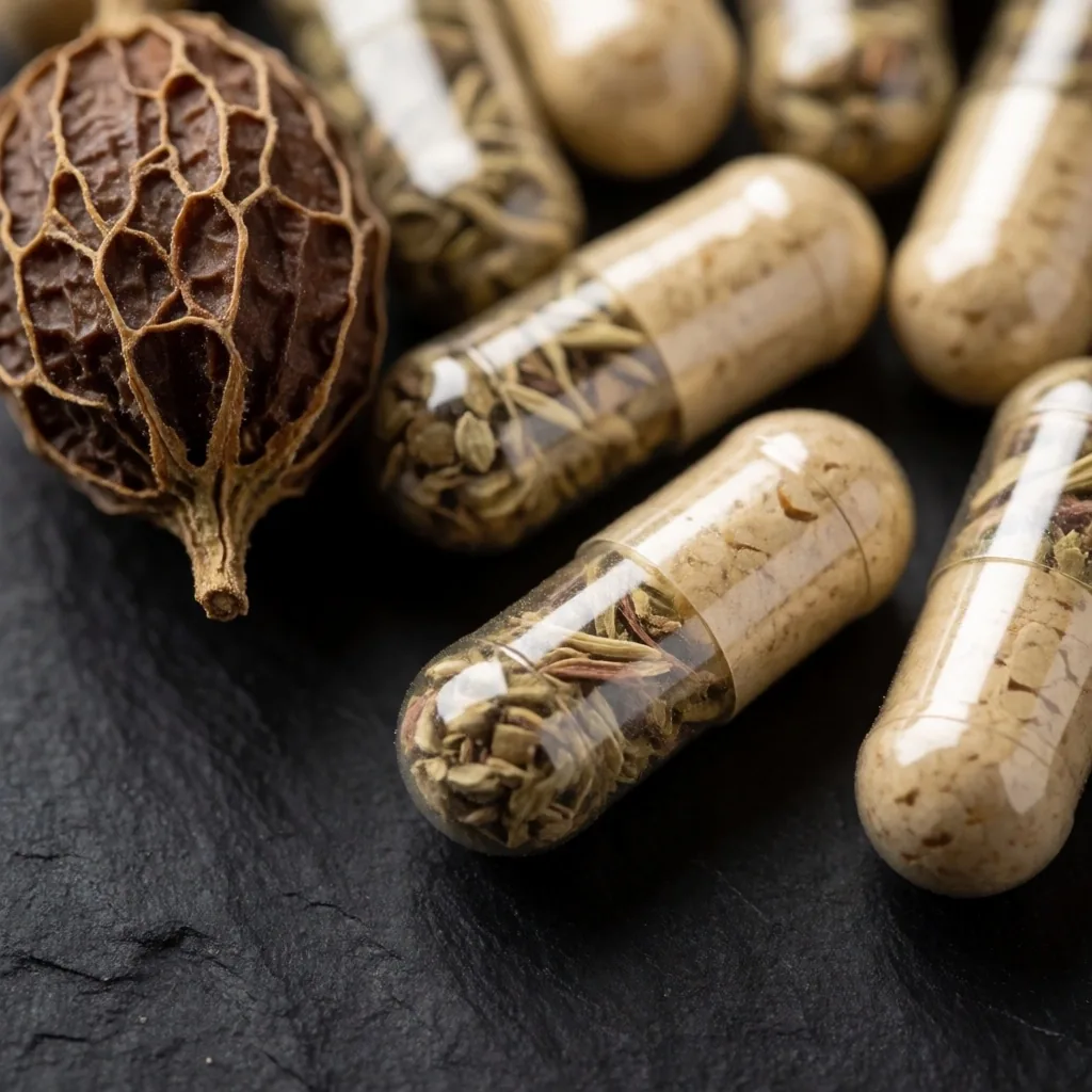 Tongkat Ali root on bark